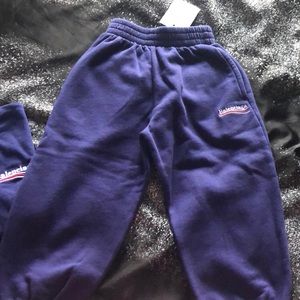 BALENCIAGA sweat pants pacific blue kids.